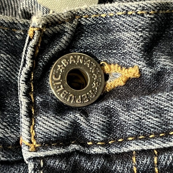 Banana Republic Straight Jeans Mens TAG 34x34 Blue Denim Dark Wash FIT 34x32.5 - Picture 16 of 17